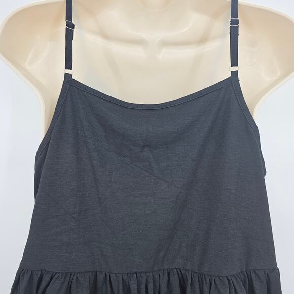 Cupshe Womans size S Baby Doll Spaghetti Strap Tank Top Black Y2K Style NEW - Picture 4 of 7